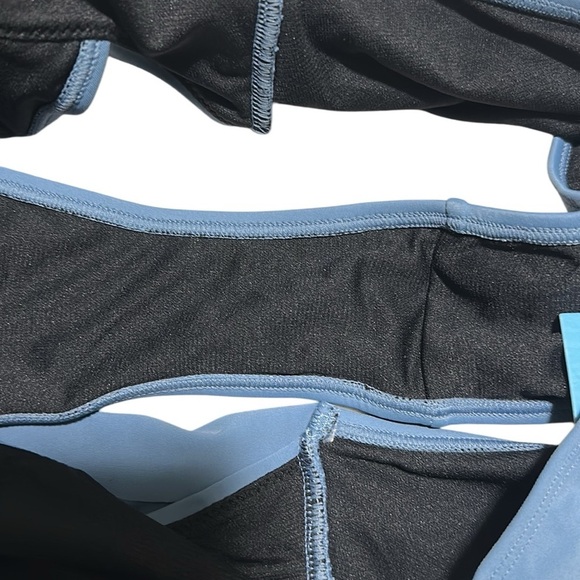 CUPSHE One-piece swimsuit cutout lumbar necktie deep Vneck ruched high cut XL - Picture 9 of 10